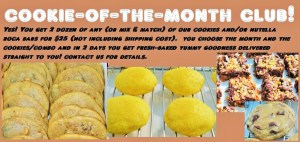 cookie of month club flyer